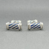 Estate Tiffany & Co. SS Vintage Swirl Column Cufflinks