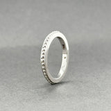 Estate Hidalgo 18K W Gold Beaded Ring