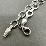 Estate 14K W Gold 6.06mm Stampado Link Bracelet