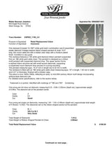 Estate 14K W Gold 1.01ctw H-K/VS2-I1 Diamond Ribbon Pendant