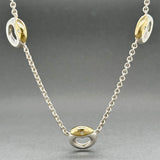 Estate Movado SS 18 0.02ctw Diamond Necklace