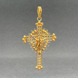 Estate 20K Y Gold 50.1mm Crucifix Pendant