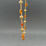 Estate Marco Bicego 18K Y Gold 19.00ctw Citrine Paradise Station Necklace