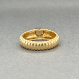 Estate Tiffany & Co. 18K Y Gold Citrine Heart Ring