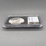 Estate 0.900 Silver 1922 Miles Standish Signed Peace Dollar MGC MS 63
