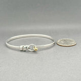 Estate Tiffany & Co. SS 18 Hook Bangle Bracelet