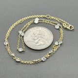 Estate 14K Y Gold 1.50ctw G-H/SI2 Diamond By The Yard Necklace