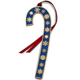 2024 Gold Plated And Enameled Wallace Candy Cane Ornament 44th Edition - Walter Bauman Jewelers