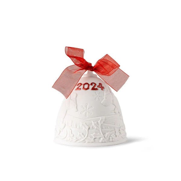 2024 Lladro Christmas Bell Red - Walter Bauman Jewelers