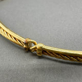 Estate David Yurman 18K Y Gold Crossover Collar Necklace