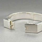 Estate SS Hexagon Bangle Bracelet