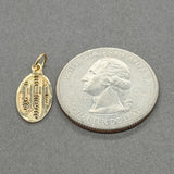 Estate 14K Y Gold Mini Chai Pendant