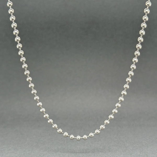 Estate Tiffany & Co. SS 34” Beaded Chain