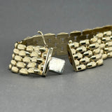 Estate 14K Y Gold Stampado Bracelet