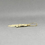 Estate 14K Y Gold Star of David Hamsa Pendant