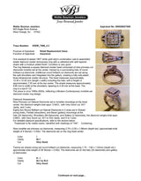 Estate 14K W Gold 1.93ctw H-I/SI1-2 Diamond Cluster Ring