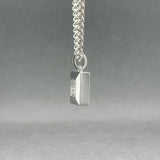 Estate Chopard 18K W Gold Happy Diamond Square Pendant