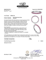 Estate 14K W Gold 0.53ctw Ruby Stacking Ring