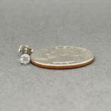 Estate 14K W Gold 0.15ct H/VS2 Diamond Single Stud Earring