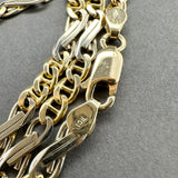 Estate 14K TT Gold 4.02mm Fancy Mariner Chain