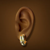 Estate Tiffany & Co. 18K Y Gold 0.32ctw Diamond Double Etoile Earrings