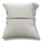 14K W Gold 4.94ctw E/VVS2 Lab-Created Diamond Tennis Bracelet