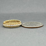 Estate Tiffany & Co. 18K Y Gold 0.80ctw Damond Eternity Ring