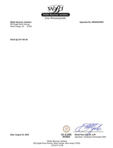 Estate 14K W Gold 0.75ct Saphire & 0.43ctw Diamond Ring