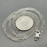 Estate 18K W Gold 30” Double Curb Chain