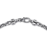 SS 22" 5.50mm Men's Solid Faceted Link Chain