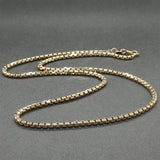 Estate 14K Y Gold 2.24mm 16” Round Box Chain