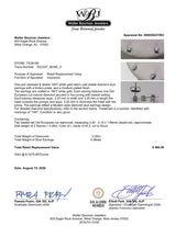 Estate 14K W Gold 0.26ctw I/SI2 Diamond Stud Earrings