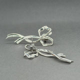 Estate SS Ribbon Earrings