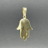 Estate 14K Y Gold Star of David Hamsa Pendant