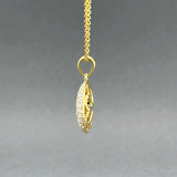 Estate 18K Y Gold 1.06ctw H/SI1-2 Diamond Pendant