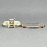 Estate 14K Y Gold 0,60 ctw H-SI1 Monture de fiançailles en diamant