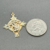 Estate 14K Y Gold Christ Head Pendant
