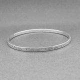 Estate Tiffany & Co. SS Love Notes Bangle Bracelet