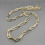 Estate 14K Y Gold 18.25” Paperclip Link Chain