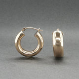 Estate 14K Y Gold 20.24mm Hoop Earrings