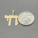 Estate 14K Y Gold Chai Pendant