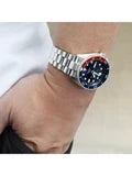 Men's Seiko Watch 5 Sports Automatic Blue and Red SRPD53