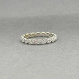 Estate 14K W Gold 0.20ctw H/VS2-SI1 Diamond Ring