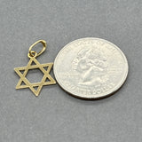 Estate 18K Y Gold Star of David Pendant