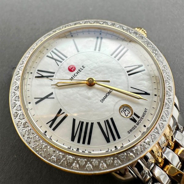 Estate Michele Serein Diamond Women’s Quartz Watch Ref#MW21b01c5025