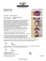 Estate 14K W Gold 2.06ct Pink Sapphire & 0.87ctw H/SI1-2 Diamond Ring
