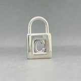Estate Tiffany & Co. SS C Padlock Pendant