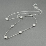 Estate 14K W Gold 0.50ctw H-I/SI1-2 Diamond By The Yard Necklace