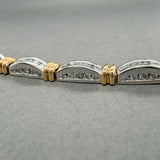 Estate 14K TT Gold 5.49ctw H-J/I1-2 Diamond Link Bracelet