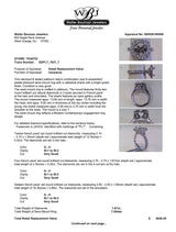 Estate Platinum 1.67ctw G-H/SI1-2 Diamond Semi-Mount Eng. Ring